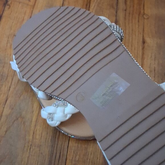 Bebe Trendy Sandals Silver Rhinestone - Picture 5 of 6